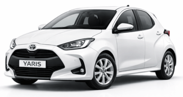 Toyota Yaris compact car rental in Saranda